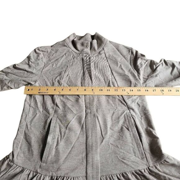 Cabi womens Sz XXS light brown tan weekend Topper zip up peplum cardigan jacket - Picture 6 of 8